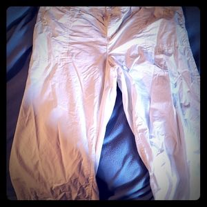 White Cotton Ralph Lauren Capris